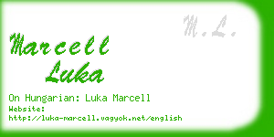 marcell luka business card